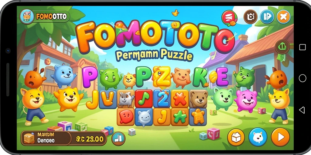 Screenshot gameplay FOMOTOTO yang menampilkan tantangan Puzzle.