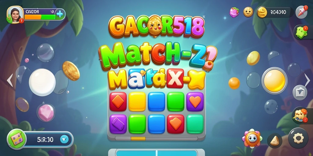 Tampilan gameplay GACOR518 yang penuh warna dan menarik.