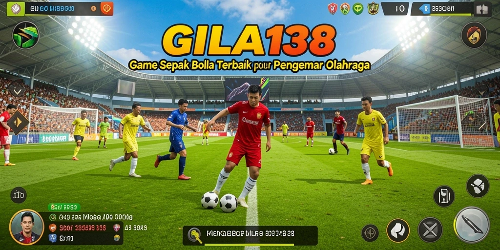 Screenshot GILA138 menampilkan aksi pertandingan sepak bola yang mendebarkan.
