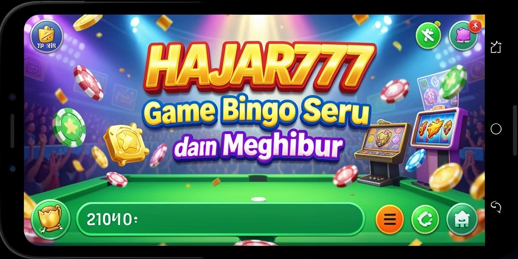 Tampilan menarik dari gameplay Bingo di HAJAR777.