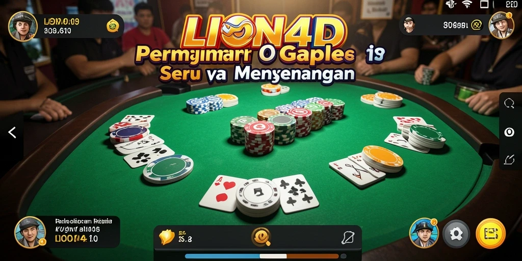 Tampilan gameplay Gaple yang seru dan interaktif.