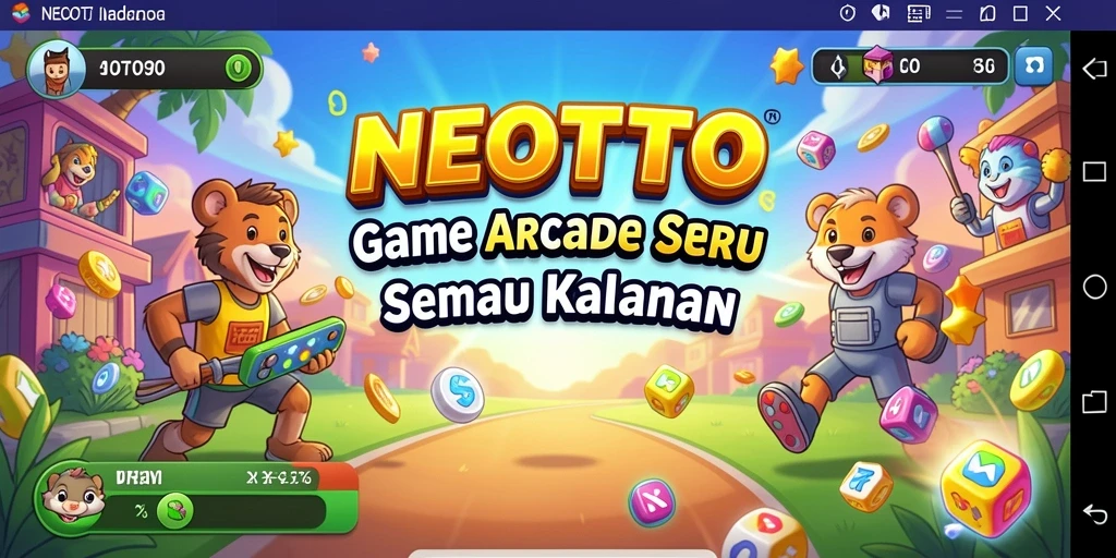 Screenshot gameplay NEOTOTO menampilkan aksi seru di dalam game Arcade.