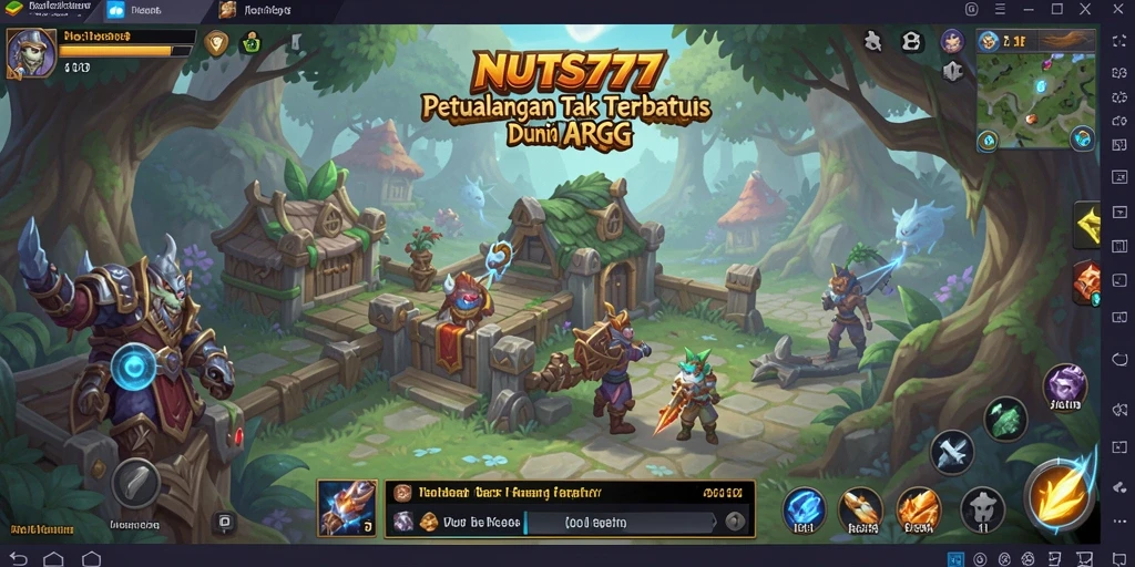 Tampilan gameplay NUTS777 yang seru dan dinamis dalam pertempuran ARPG.