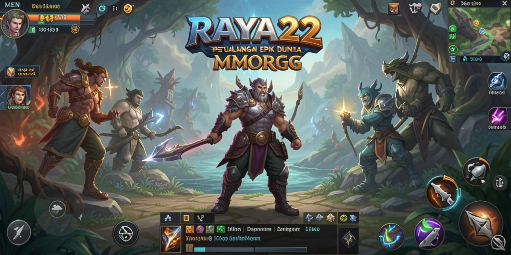 Tampilan menarik dari gameplay MMORPG RAYA22 yang penuh aksi.