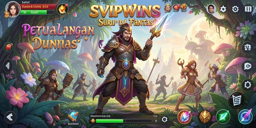 Tampilan gameplay yang menakjubkan dalam petualangan SVIPWINS.