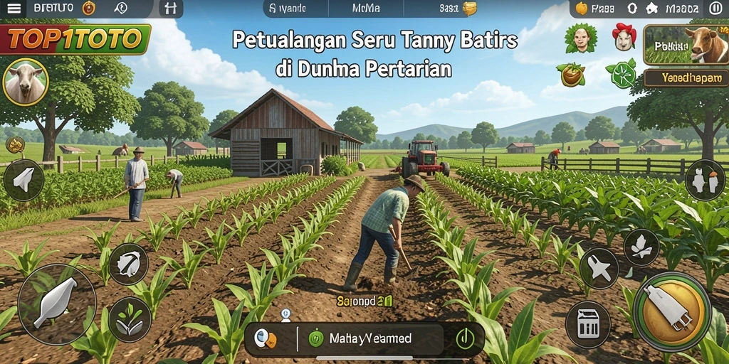 Tampilan gameplay seru di dunia pertanian TOP1TOTO.