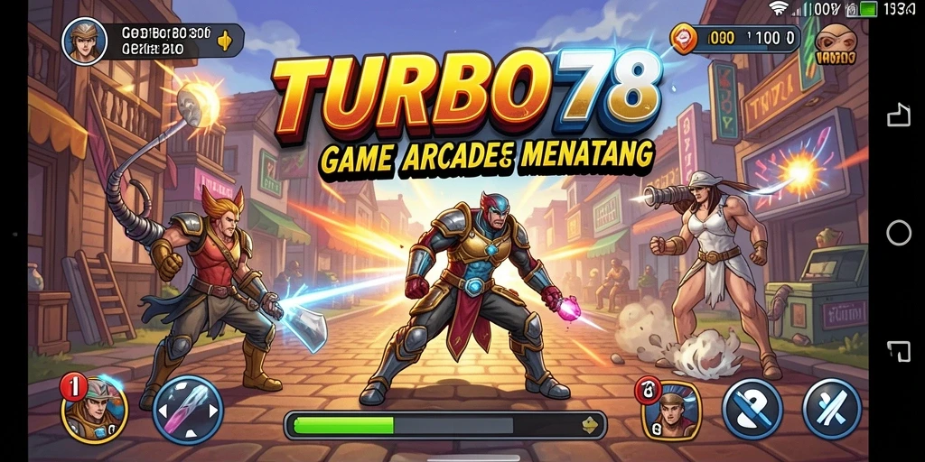 Screenshot TURBO78 menampilkan aksi seru dalam gameplay Arcade.