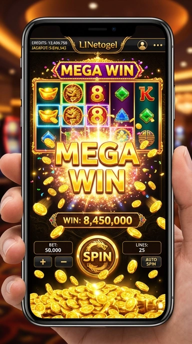 Tampilan utama aplikasi linetogel yang menarik dan user-friendly.